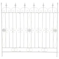 CLP Gartenzaun Mangold 1 x 1 m Weiß/Eisen