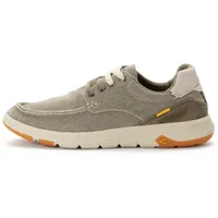 CAMEL ACTIVE Herren Sneaker aus Canvas mit Lederapplikationen Grün,