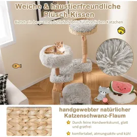 Costway Kratzbaum 124 cm grau