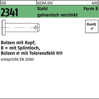 Industrial Quality Supplies ISO 2341 Bolzen mit Kopf Stahl