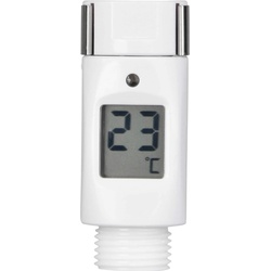 TFA Digitaler Duschthermometer, Thermometer + Hygrometer, Weiss