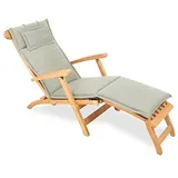 ROG garden-line AU94: Auflage FÜR DECKCHAIR 186 x 45 cm - Taupe (GRAU)