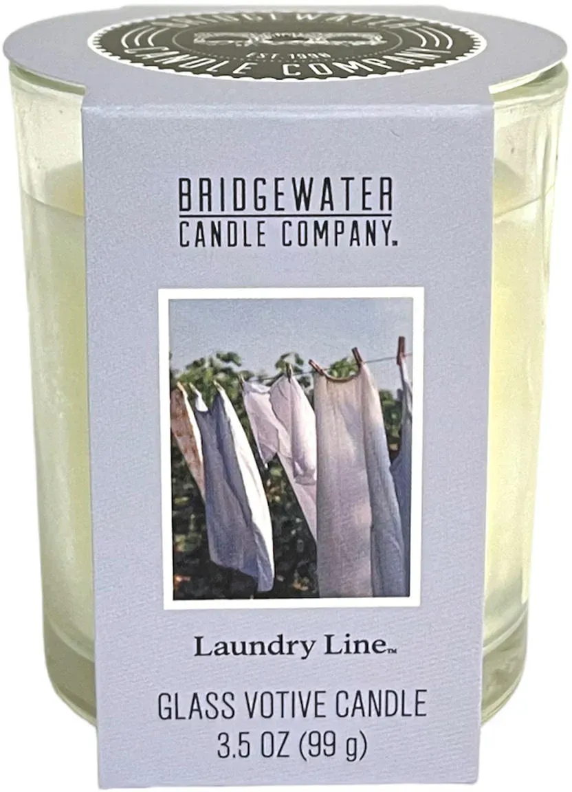 Bridgewater Candle Company Laundry Line Glass Votive Candle 99 g