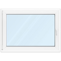 Fenster 110x80 cm, Kunststoff Profil aluplast IDEAL® 4000, Weiß, 1100x800 mm, einteilig festverglast, 2-fach Verglasung, individuell konfigurieren