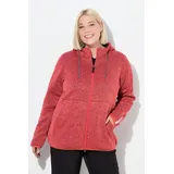 Ulla Popken Strickfleece-Jacke Orange 50