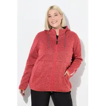 Ulla Popken Strickfleece-Jacke Orange 50