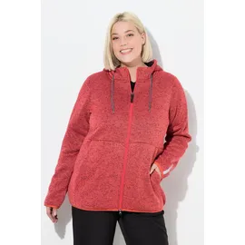 Ulla Popken Strickfleece-Jacke Orange 50