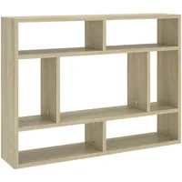 VidaXL Wandregal Sonoma-Eiche 75x16x55 cm Holzwerkstoff