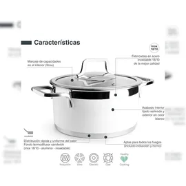 Lacor Buffet Kasserolle 24 cm rund