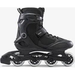 Inline-Skates Fitness FIT 100 Damen/Herren schwarz/silber graphitschwarz 38