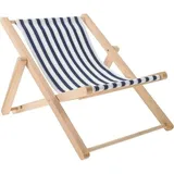 Klappbarer Strandstuhl Aus Holz – Kleiner Klappbarer Strandstuhl – Loungesessel – Maritimes Dekor Für Zuhause, Büro, Garten
