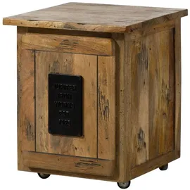 MASSIVMOEBEL24.DE Railway Rollcontainer 50x50x60 natur