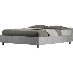 Doppeltes Hochbett mit Stauraum 160x190 Beton Nuamo