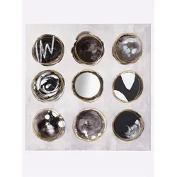 Bild HEINE HOME, schwarz (natur, schwarz), B:100cm H:100cm T:3cm, Bilder