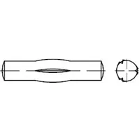 Industrial Quality Supplies DIN 1475 Knebelkerbstift, ST 3x16 HP