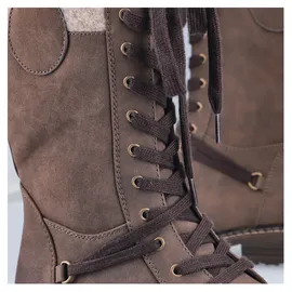 Rieker Schnürstiefel Damen Beige 36
