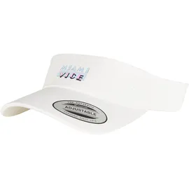 MERCHCODE Miami Vice Logo Visor Cap weiß ONE SIZE