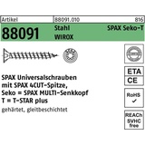 SPAX Universalschraube WIROX A9J 4CUT T-STAR plus T20 4.5x40mm, 200er-Pack 1191010450403