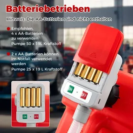 veftbltrem COSTWAY Kraftstoff Umfüllpumpe mit Auto-Stopp-Sensor, elektrische Kraftstoffpumpe 3,2 GPM 3 Größen Adaptern & Schlauch, für Diesel, Öl, Benzin