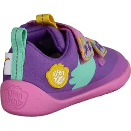 Affenzahn Barfußschuh Lucky Kreativ Tukan Lavendel / Türkis 24