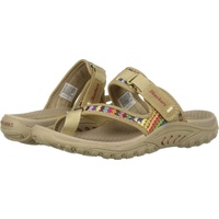 Skechers Damen Reggae-MAD Swag-Toe Thong Woven Sandale, Dunkelnatürlich