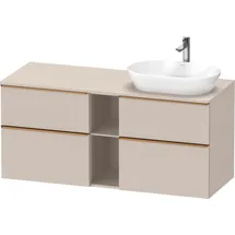 Duravit D-Neo Konsolenwaschtischunterbau wandhängend Taupe Matt 1400x550x664 mm - DE4970R04910000 DE4970R04910000