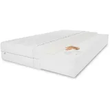 marpur Latexmatratze Memory 90x200 cm, Höhe 11 cm, Härtegrad H3, Farbe: Weiß, inkl. Bezug