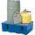 ASECOS Auffangwanne Polyethylen 72,5 x 52,5 cm mit Stahl-Gitterrost 60 Liter