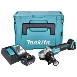 Makita DGA 520 RG1JX1 Akku Winkelschleifer 18 V 125 mm X-LOCK Brushless + 1x Akku 6,0 Ah + (125 mm)
