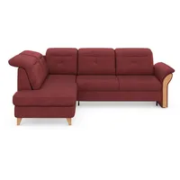 Ecksofa HOME AFFAIRE "Dangast L-Form", lila (chianti), B:269cm H:92cm T:200cm, Luxus-Microfaser Euphora 100% Polyester, ;Easy Care: 98% Polyester, 2% Polyamid;Luxus-Microfaser Lederoptik: 100% Polyester, Sofas, Ecksofa, Kopfteilverstellung, wahlweise mit motorischer Relaxfunktion