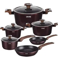 DMS DMS® 10 Tlg Kochgeschirr Induktion KochTopf Topfset &