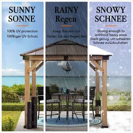 Sunjoy Rapi 2,25 x 2,25 m Braun