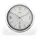 MEBUS Funk-Wanduhr 25,8 cm 19810 silber/weiß