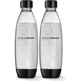 Sodastream Fuse PET-Flasche 2 x 1 l schwarz