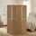 Homestyle4u Paravent, Braun, Holz, 160x200x2 cm, Wohnzimmer, Raumteiler & Paravents, Paravents