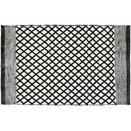 Wenko Badematte Tara Schwarz/Weiß 80 x 50 cm