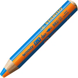 Stabilo woody 3in1 duo - zweifarbige Tinte - orange/mittelblau
