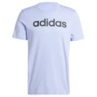 Adidas Herren Essentials Single Jersey Linear Embroidered Logo Tee, Blue Spark, S