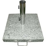 VCM Sonnenschirmständer 25 kg Granit grau eckig 40 x 40 cm Griff