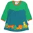 Toby Tiger Kleid mit Raubkatzen Applikation in grün | Gr.: 92