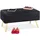 Relaxdays Truhenbank Samt Schwarz 41 x 80 x 40 cm