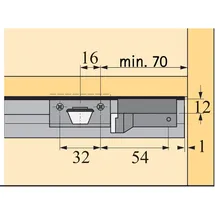 Hettich Schiebetürbeschlag STB 11 2-türig Komplett-Set DINL/R Hettich