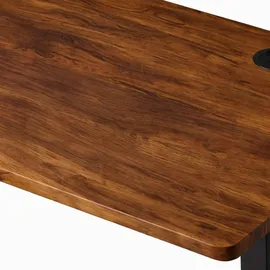Relaxdays Schreibtisch Höhenverstellbar Industrial Schwarz / Braun
