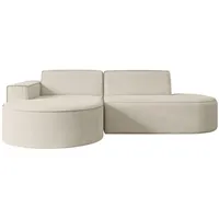 altdecor Ecksofa Beige, Textil, 3-Sitzer, L-Form Corner Sofa Bett Eckcouch Couch Wohnlandschaft Cauchsofa MARI-L1 - Couches, Wohnlandschaften, Ecksofas