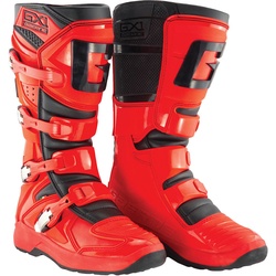 Gaerne GX-1 Evo Light-Welt Motocross Stiefel, schwarz-rot, Größe 48 für Männer