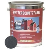 HORNBACH Holzfarbe Wetterschutzfarbe anthrazitgrau 5 L