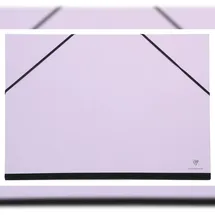 Clairefontaine 10x Zeichenmappe mit Gummizug 37x52 cm - Flieder 144703C