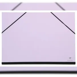 Clairefontaine 10x Zeichenmappe mit Gummizug 37x52 cm - Flieder 144703C