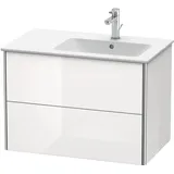Duravit Waschtischunterschrank 2 Auszüge 81 x 47,8 x 56 cm Betongrau Matt
