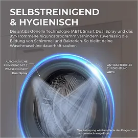 Haier HW80-BP14637T G3 Waschmaschine (8 kg, 1330 U/min)